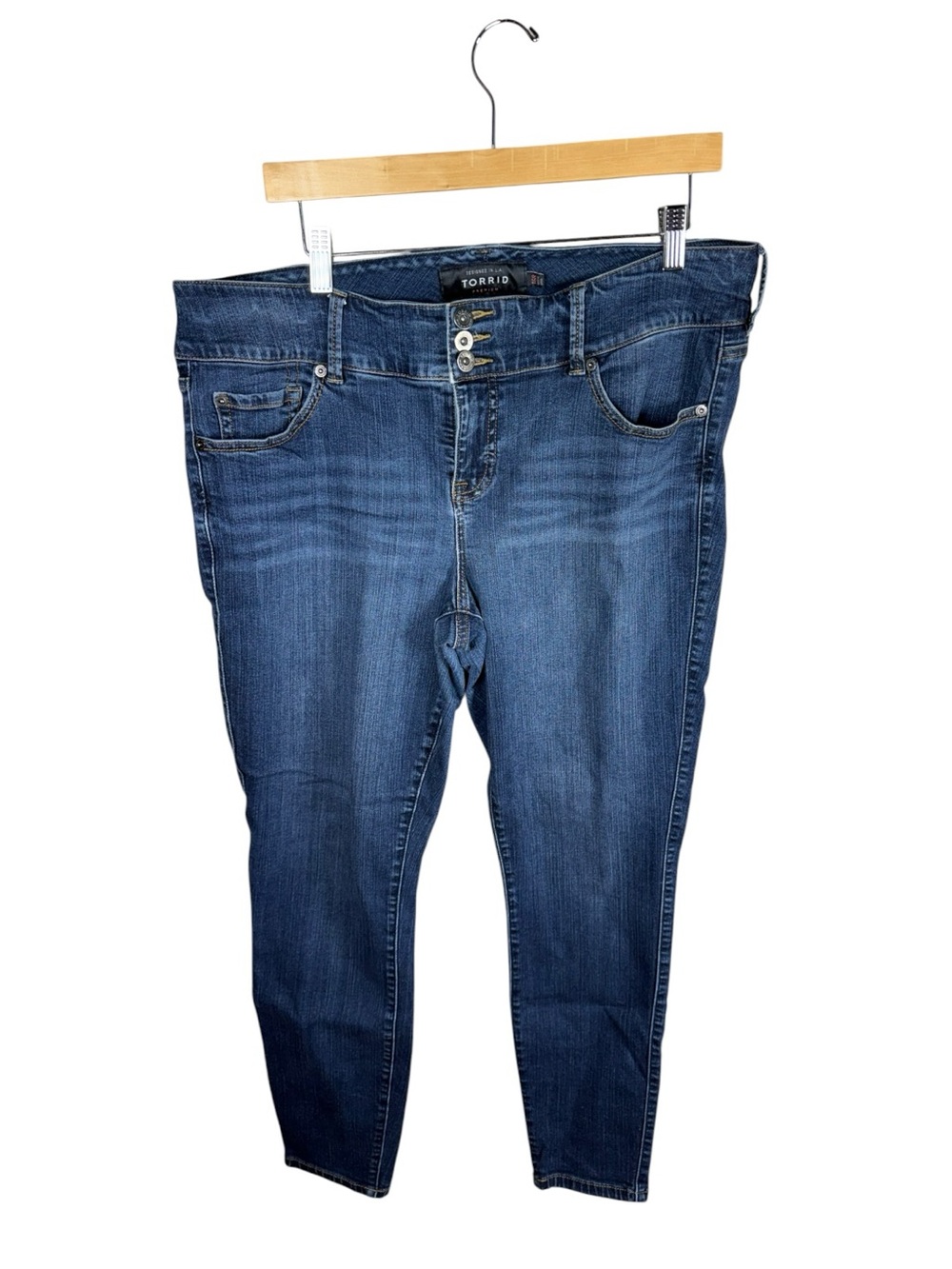 torrid Indigo Stretch Mid-Rise Skinny‎ Jeans
